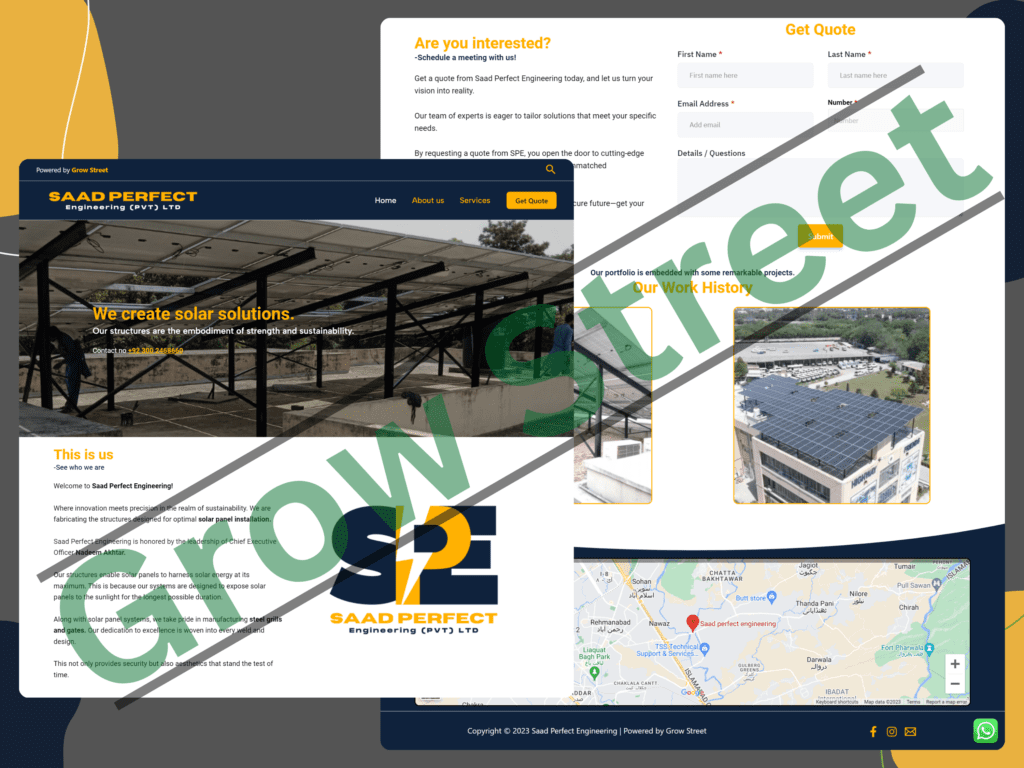 WordPress Website – Case study – SPE – Grow Street